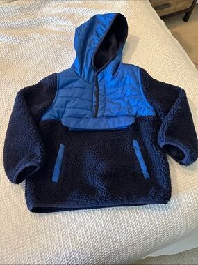Toddler boys navy fleece jacket